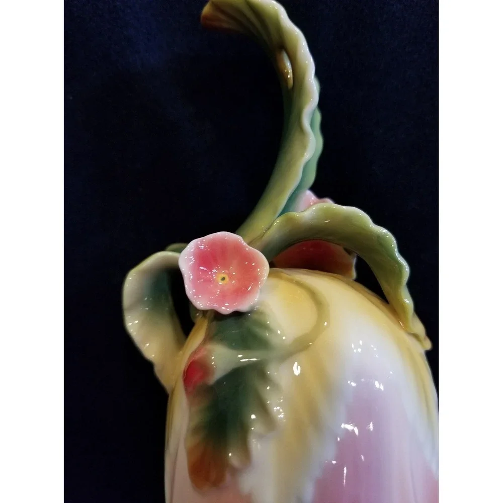 Vintage Unique Porcelain Flower Bell 6